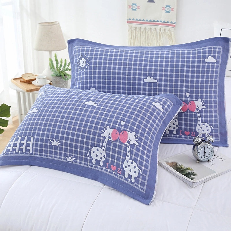 Thickened Gauze Cotton Pillow Towel Breathable Comfortable Dirt-resistant Headband for Adults and Students|Home Textile