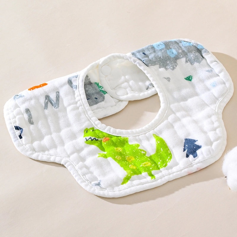 Adorable Cartoon Bear & Elephant Cotton Burp Cloths for Babies|Baby Accessories