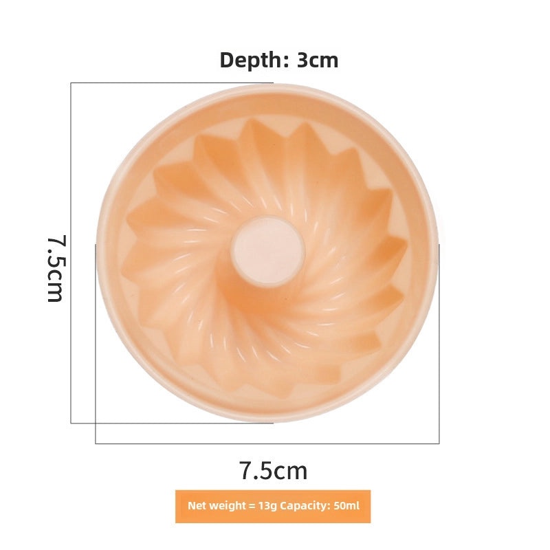 Silicone Egg Tart Baking Cups Non-Stick Thickened Steamed Rice Cake Mold Easy Demoulding and Cleaning|Bakeware & Kitchen Tools