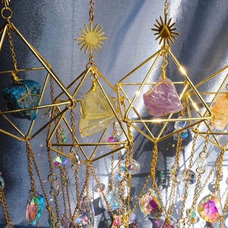 Elegant Romantic Moon Water Droplet Rhombus Crystal Pendant | Jewelry & Accessories