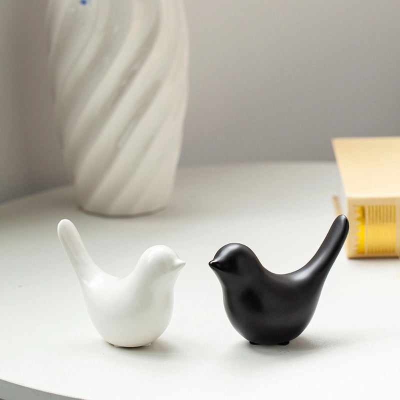Nordic Minimalist Ceramic Bird Abstract Sculpture for Home Decor|Home Decorations