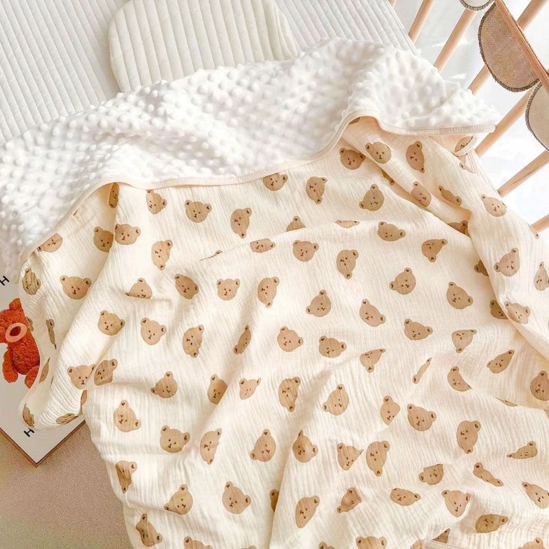 Summer Lightweight Baby Quilt Soft Cotton Gauze Air-conditioning Blanket for Kids | Baby Quilts & Bedding