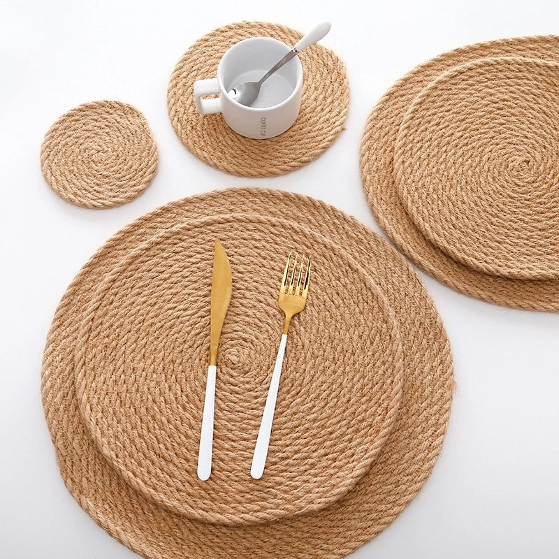 Simple Solid Color Linen Placemat for Everyday Use|Home & Kitchen Table Linens