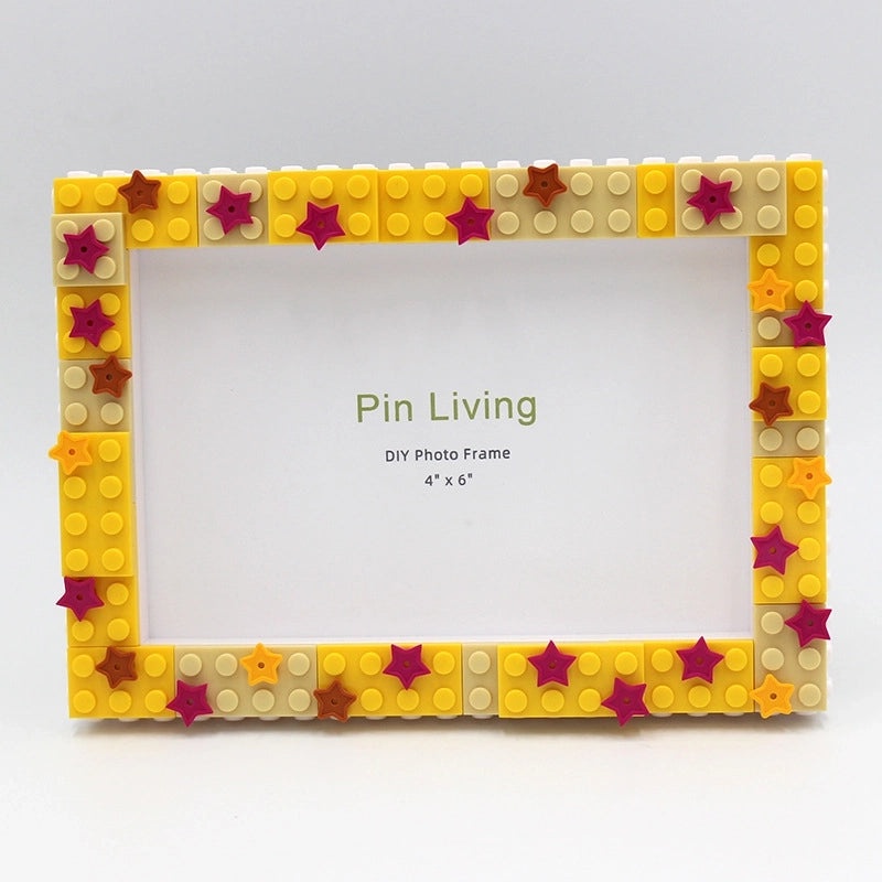 Vibrant Color Block Plastic Photo Frames for Casual Home Decor|Home Decor & Photo Frames