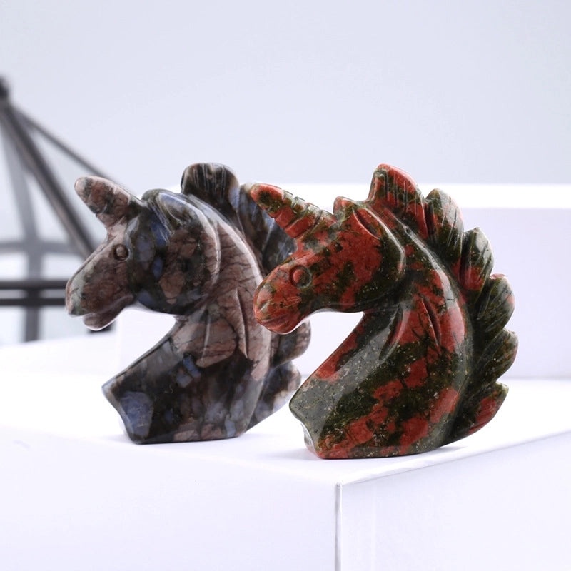 Elegant Minimalist Horse Gem Crystal Ornament for Home Decor|Home Decor Ornaments