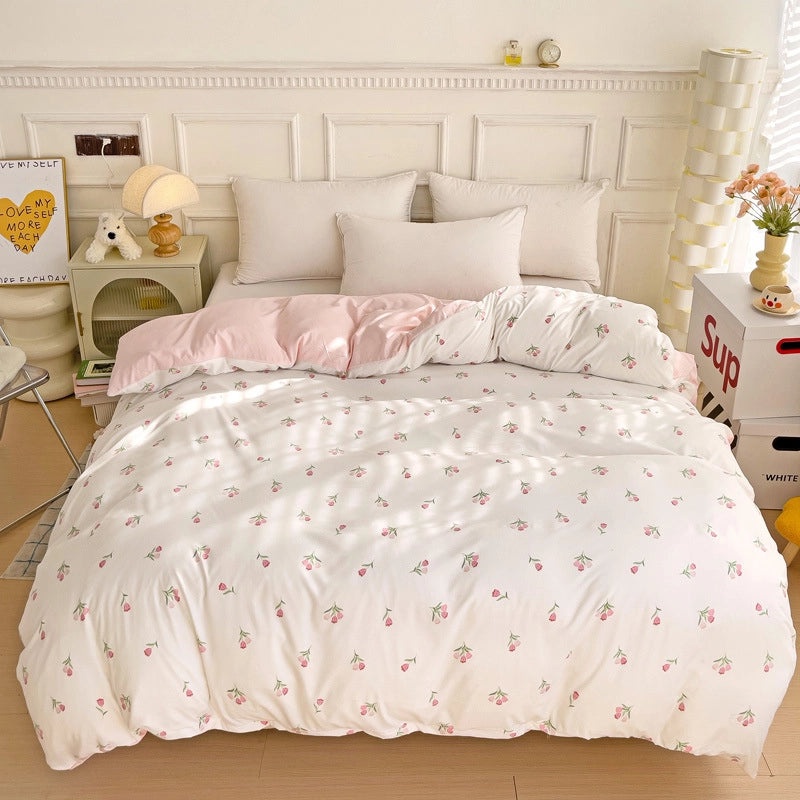 Floral Cotton Knitted Bedding for Couch & Sofa | Home Decor & Bedding