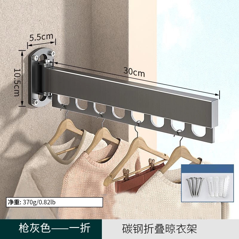 Invisible Retractable Folding Clothes Hanger for Outdoor Balcony Window | Home & Garden Accessories