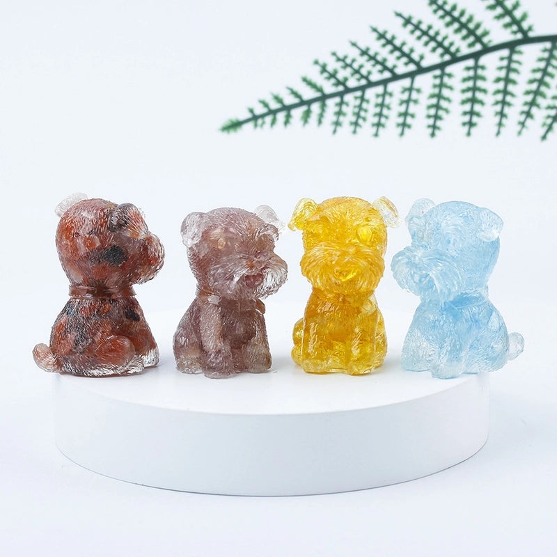 Adorable Dog Shaped Crystal Figurines for Home Decor|Decorative Figurines