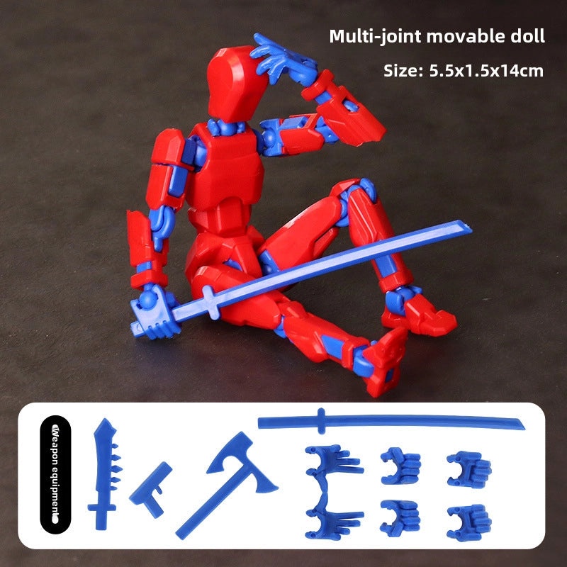 Lucky Doll 13-Joint Movable 3D Printed DIY Whole Body Stress Relief Toy | Toys & Games