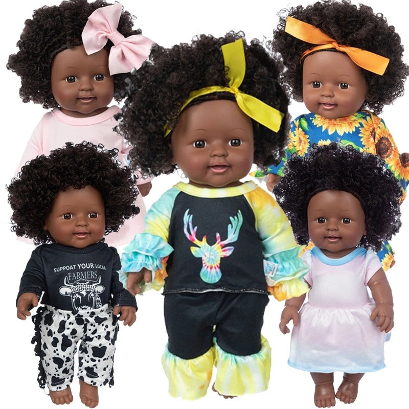 12 Inch African American Baby Doll for Girls | Dolls & Toys