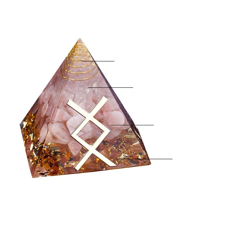 Minimalist Crystal Pyramid Ornament | Daily Indoor Home Decor