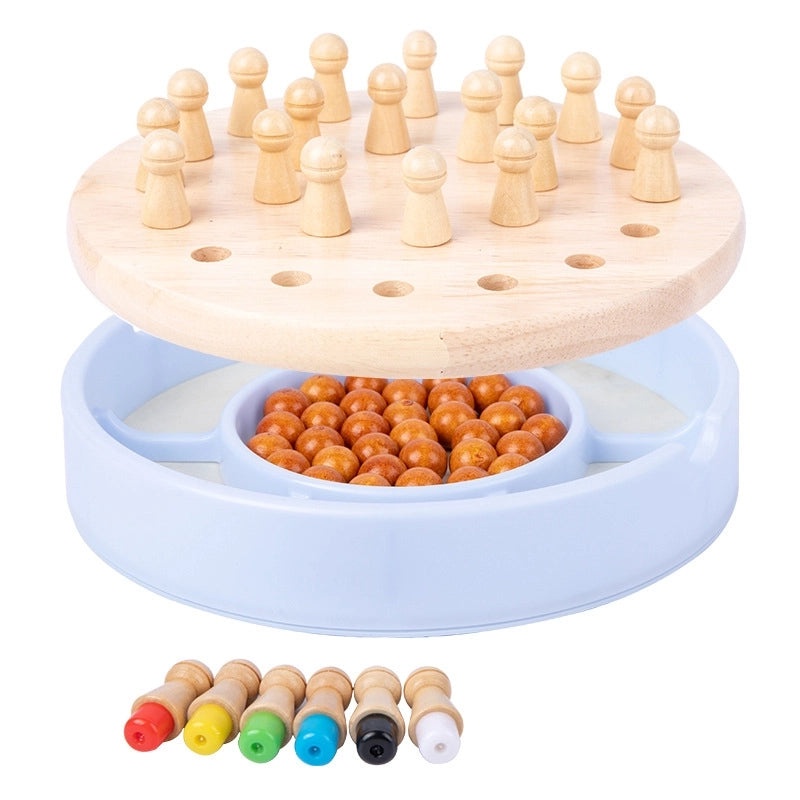 Multifunctional Wooden Memory Chess Game for Kids | Educational Toys