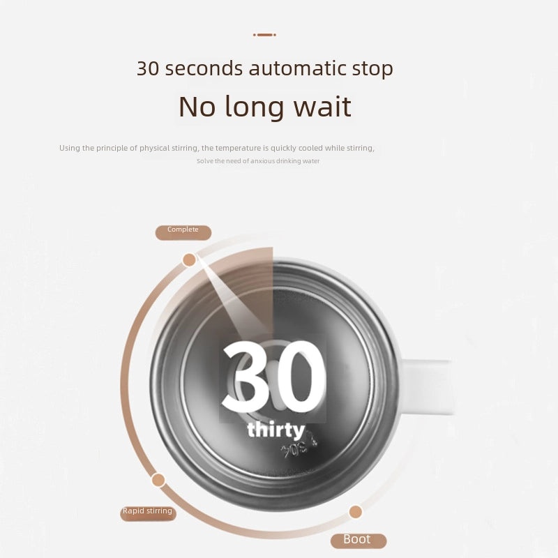 Automatic Magnetic Mixing Cup for Coffee & Protein Powder | Electric Stainless Steel Lazy Mug | Kitchen Appliances