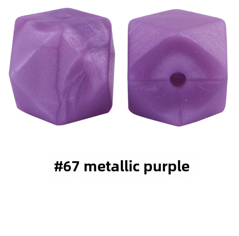 17mm Silicone Octagonal Beads for Pacifier Chains DIY Accessories | Baby & Mom Essentials