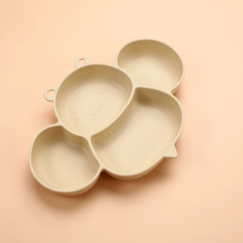 Cute Little Bee Silicone Kids Tableware Set Baby Bowl Cup Spoon Food Grade|Baby Feeding Supplies