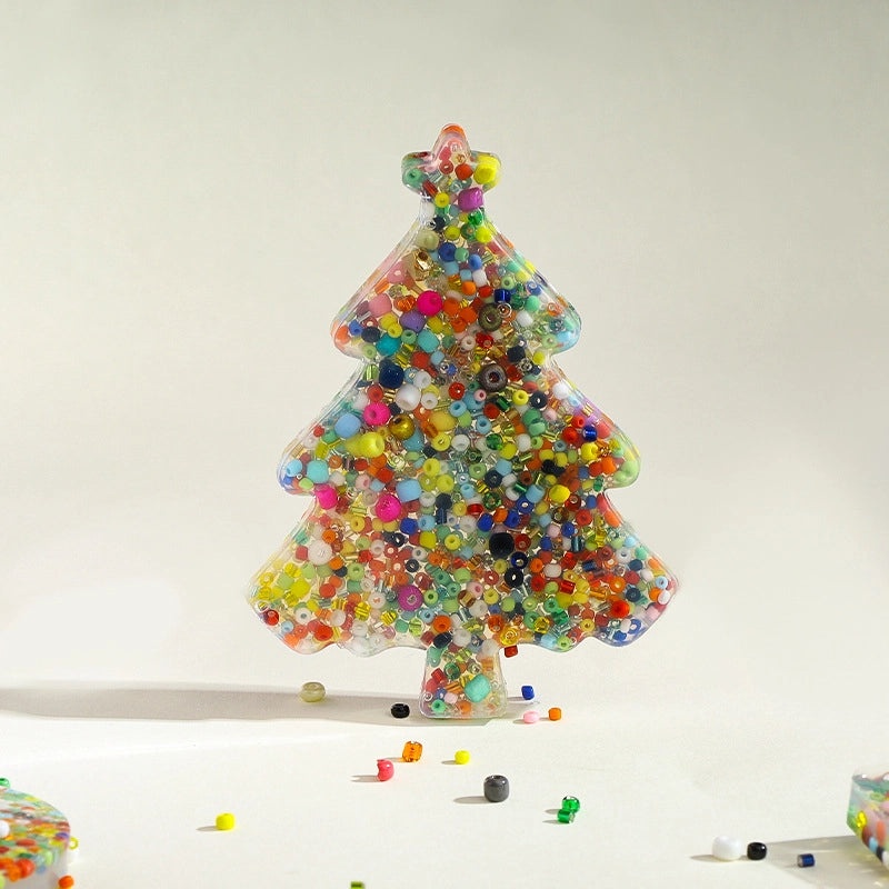 Christmas Silicone Decompression Toys Buckle Beads Stress Relief Fidget Toys|Stress Relief Toys