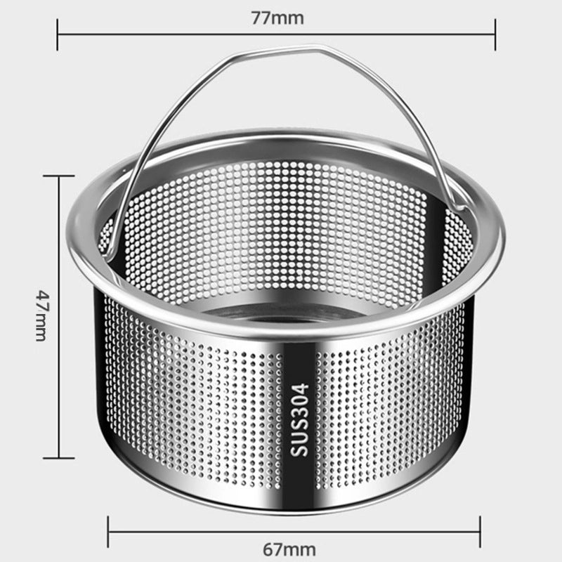 Stainless Steel Kitchen Sink Drain Strainer Net 304 Filter Garbage Catcher Funnel|Kitchen Accessories