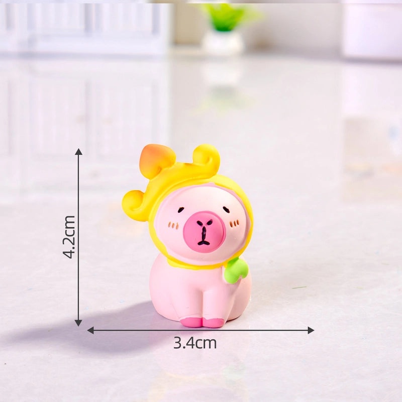 Realistic Capybara Figurine Resin Animal Model Toy | Animal Figurines & Collectibles