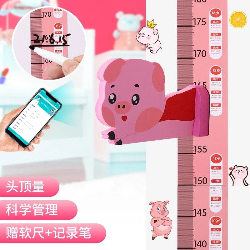 儿童成长身高贴自粘墙贴3D立体磁性尺子|儿童教育用品
