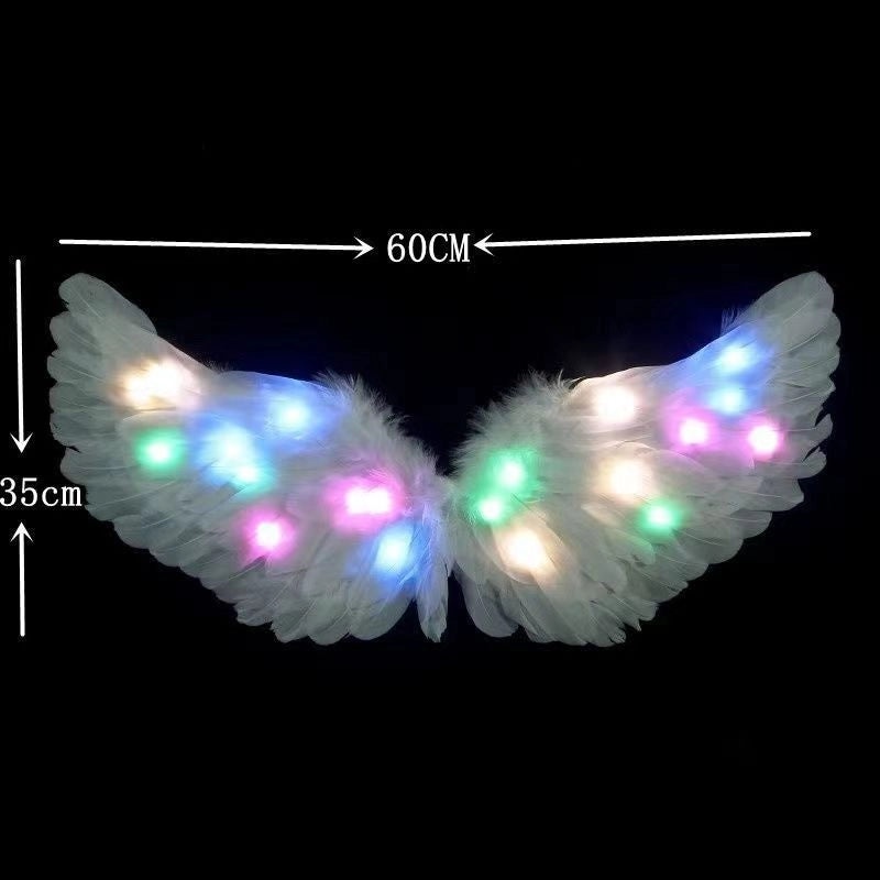 Glowing Feather Angel Wings for Kids|Children's Costumes & Accessories