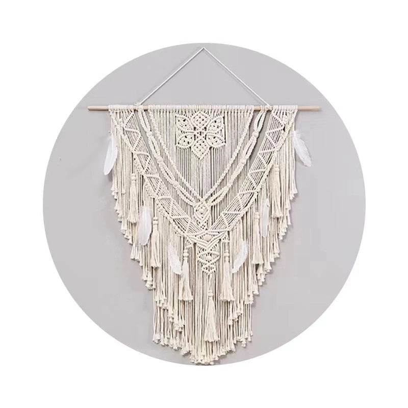 Striped Cotton Tapestry Wall Hanging for Vacation Vibes|Home Decor Wall Art