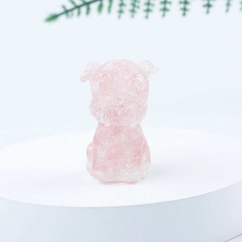 Adorable Dog Shaped Crystal Figurines for Home Decor|Decorative Figurines