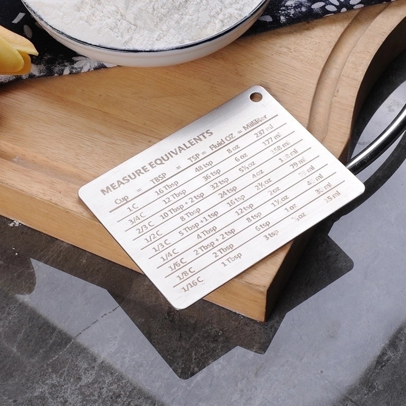 Stainless Steel Measuring Spoon with Letter Design for Casual Use 1 Piece|Kitchen Gadgets and Utensils