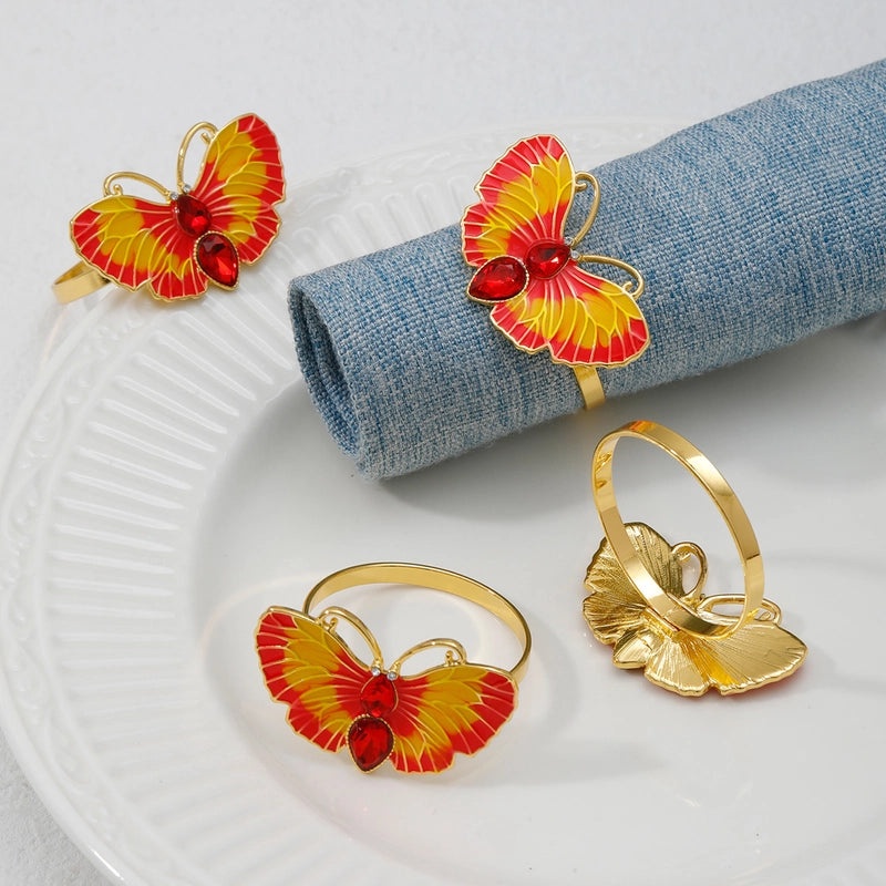 Stylish Insect-Themed Alloy Napkin Ring, Single Piece | Home Decor Table Accessories