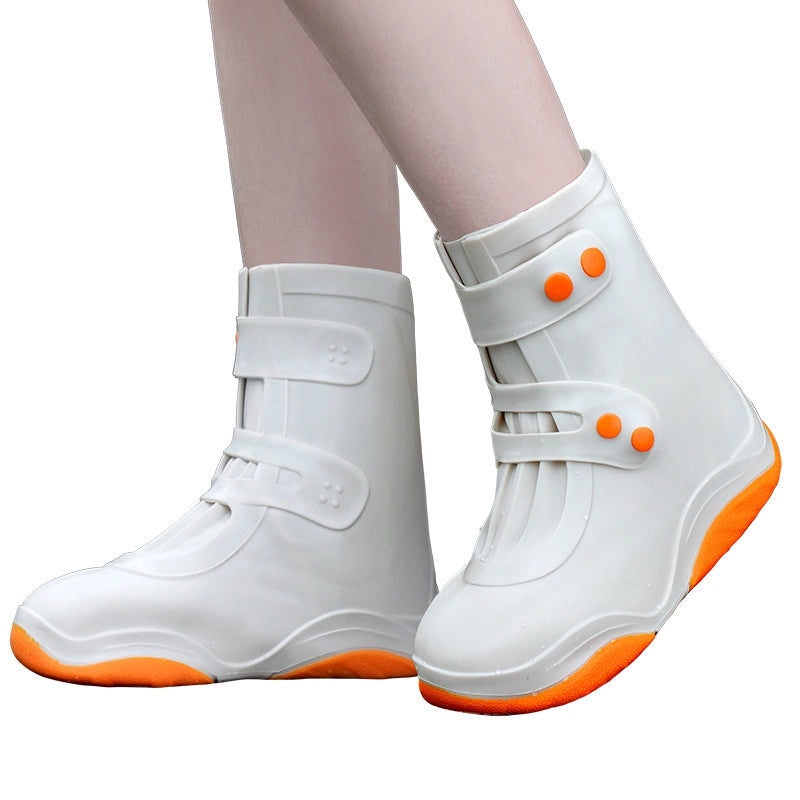 Women's Waterproof Silicone Rain Shoe Covers Anti-Slip Thickened Rain Boots for Adults and Kids|Rain Footwear