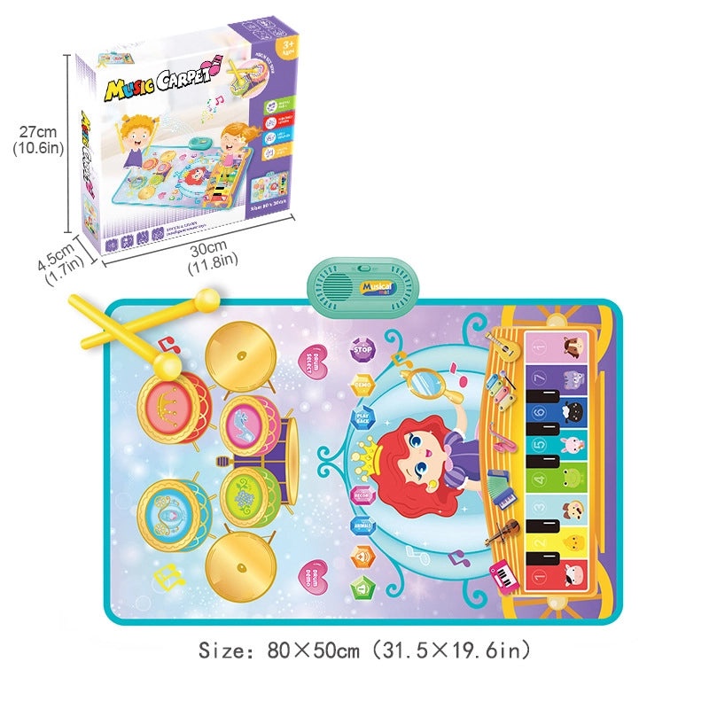 Early Learning Drum and Piano Music Blanket for Babies|Educational Toys