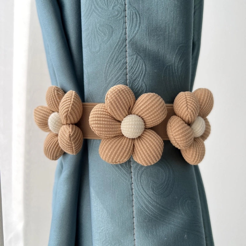Casual Floral Polyester Curtain Tiebacks for Window Decor|Home Decor & Window Treatments