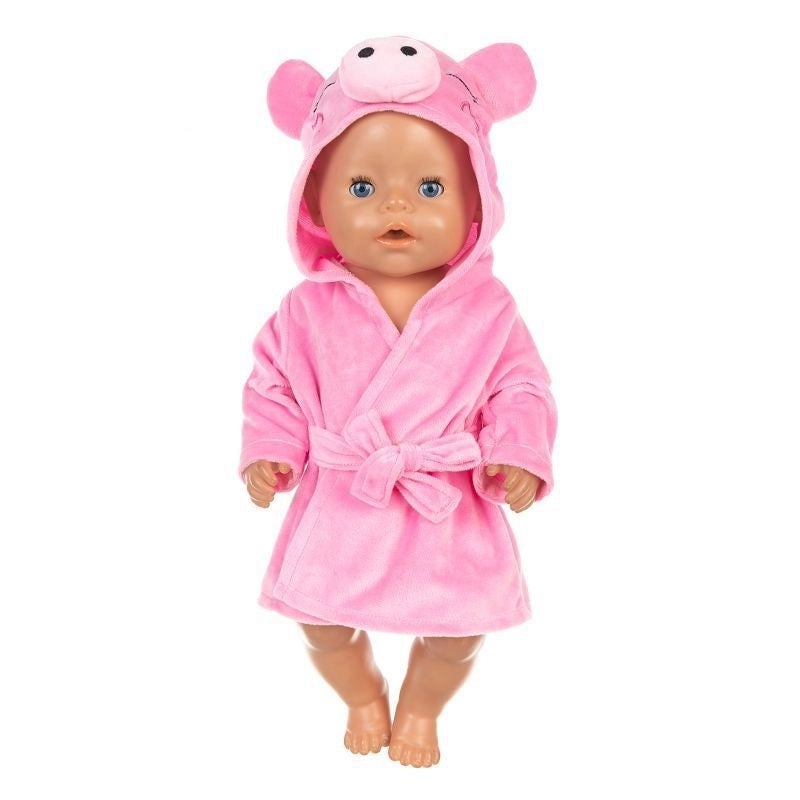 18 Inch American Girl Doll Pajamas Nightgown Cartoon Animal Print for 43cm Dolls|Doll Clothes & Accessories