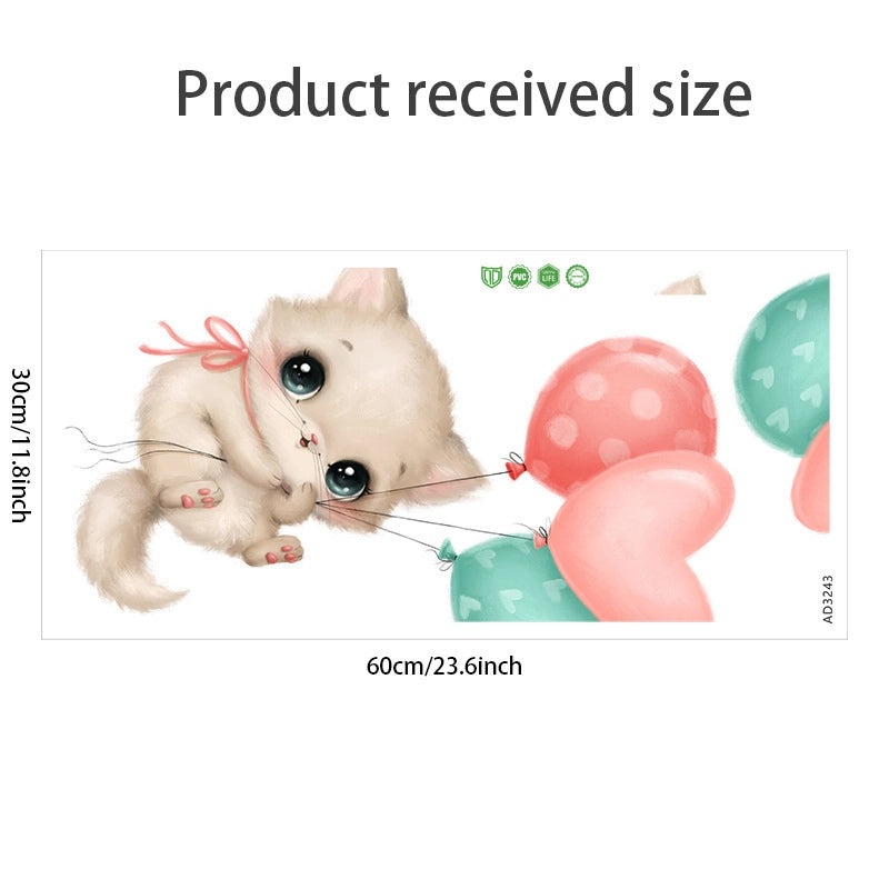 Adorable Cat PVC Wall Decals for Home Decor|Wall Stickers & Murals
