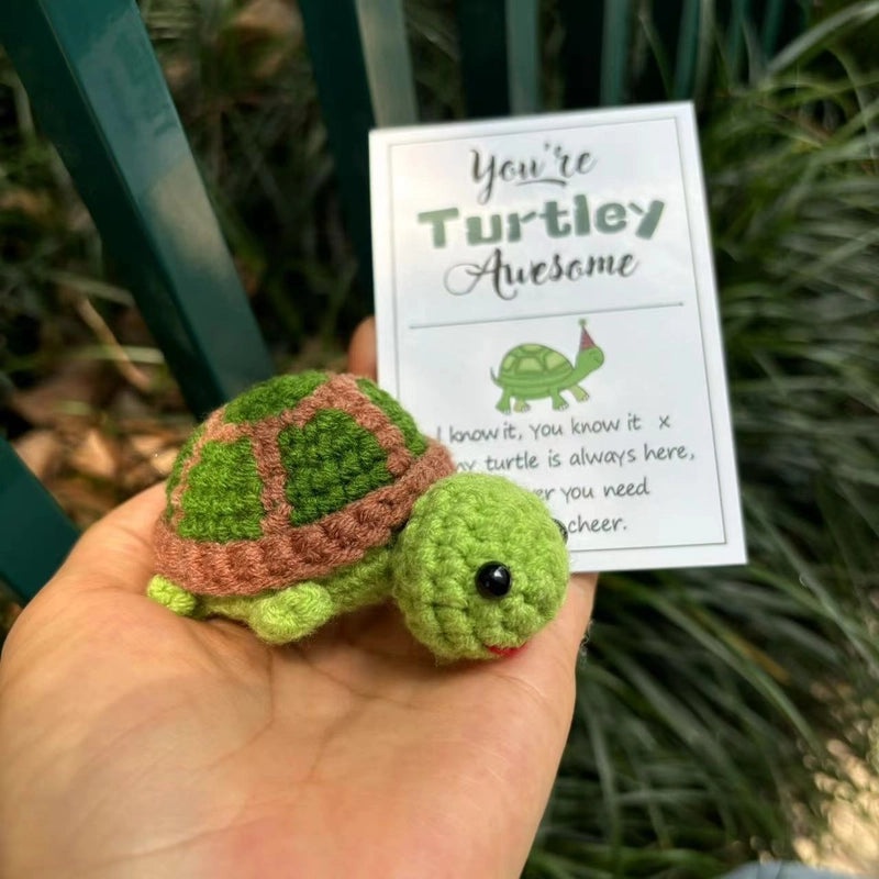 Handmade Wool Knitted Turtle Pendant Cute Positive Energy Doll Ornament|Accessories & Jewelry