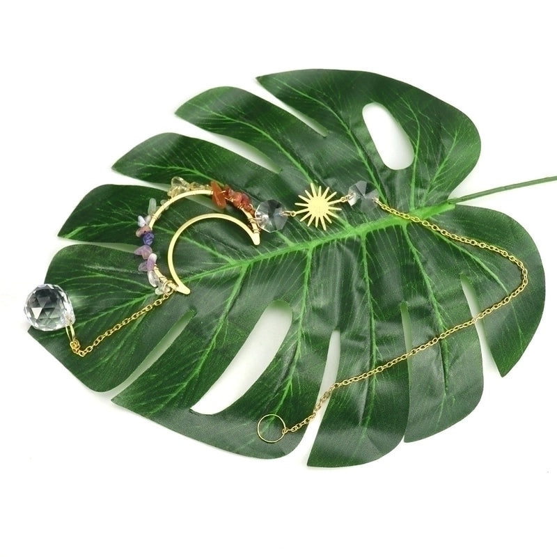 Moon Agate Chinoiserie Style Plated Pendant Necklace|Jewelry & Accessories