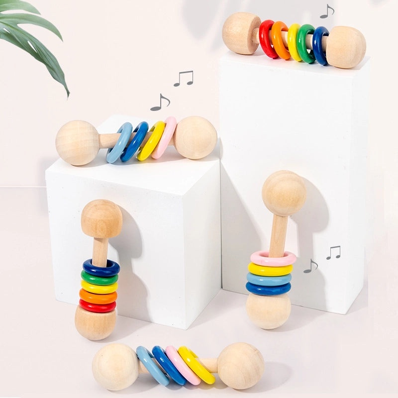 Wooden Circle Rattle Bell Toy for Baby | Baby Toys & Accessories