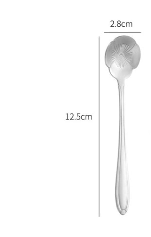 Elegant Floral Stainless Steel Spoon | Kitchen Utensils