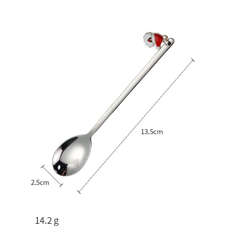 Christmas Tree Santa Claus and Elk Stainless Steel Tableware Set|Holiday Kitchen & Dining