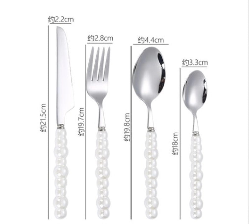 Baroque Style Solid Color Stainless Steel Cutlery Single Piece|Kitchen & Dining Tableware