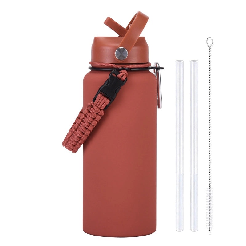 Stainless Steel Water Bottle Single Piece Casual Solid Color | Drinkware & Hydration