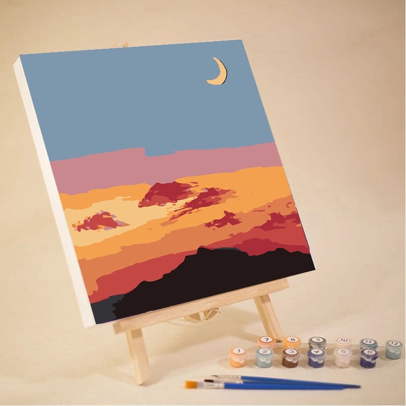 10-12 Color High Quality Pigment Set for DIY Digital Oil Painting Landscape | Painting Supplies