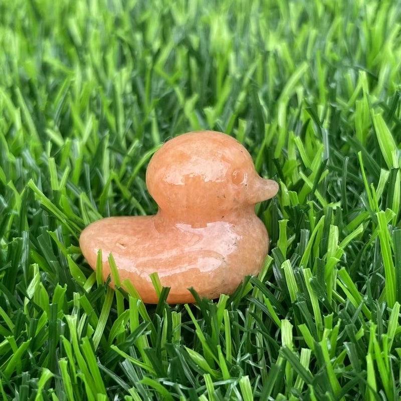 Retro Duck Natural Stone Ornament Cute Decorative Artificial Sculpture|Home Decor