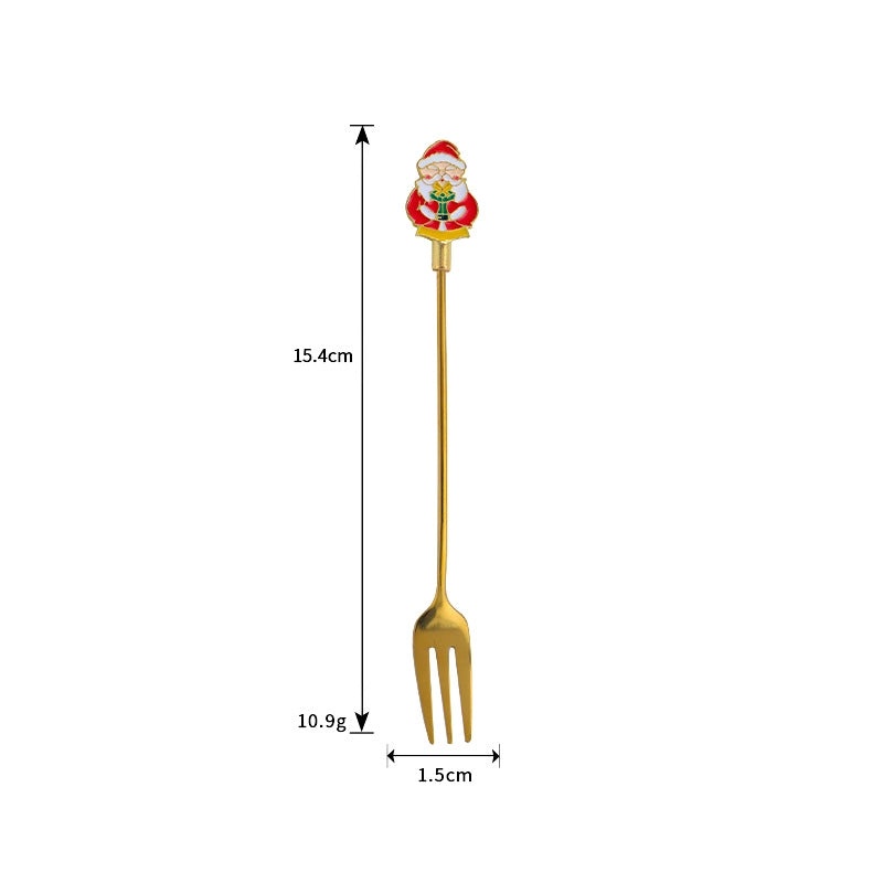Festive Cartoon Stainless Steel Cutlery Set|Kitchen & Dining