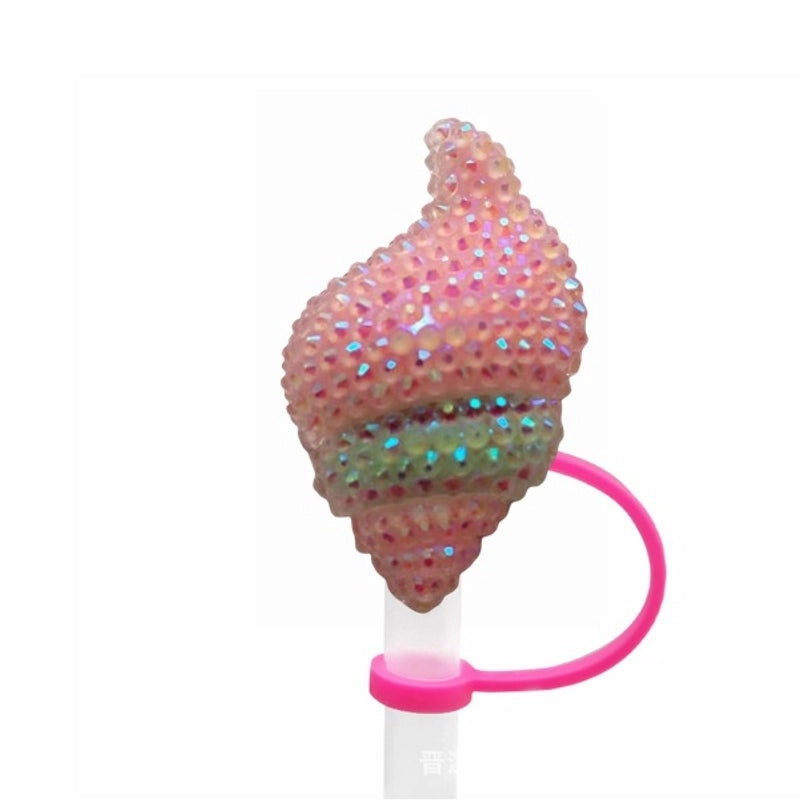 Pastoral Star Fruit Resin Straw Cap, Cute Casual Decorative Silica Gel Cover | Drinkware Accessories