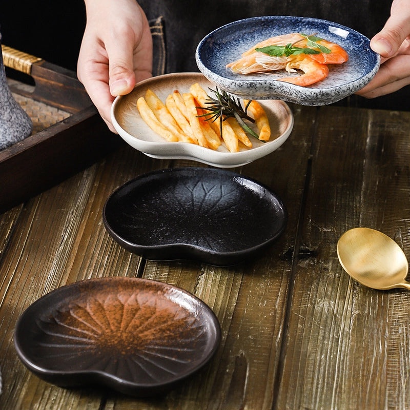 Japanese-style Ceramic Dinner and Snack Plate Creative Bone China Tableware for Afternoon Tea|Dinnerware & Serveware