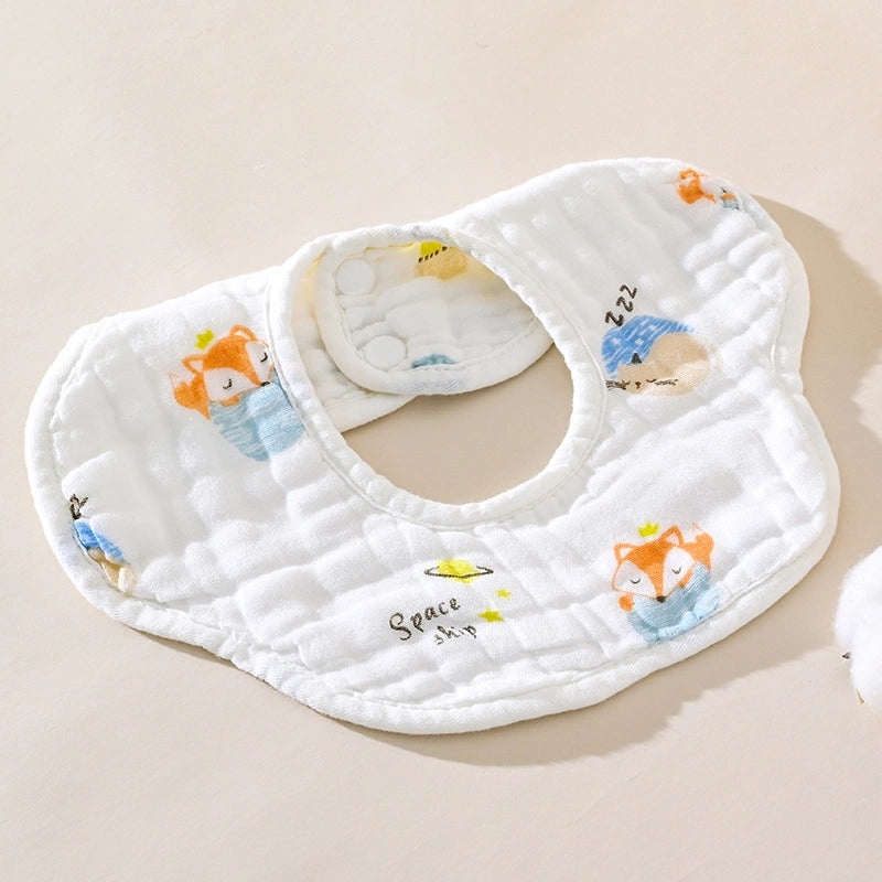 Adorable Cartoon Bear & Elephant Cotton Burp Cloths for Babies|Baby Accessories