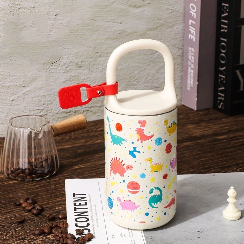 Kids 316 Stainless Steel Travel Thermos Cup Cute Rainbow Dinosaur