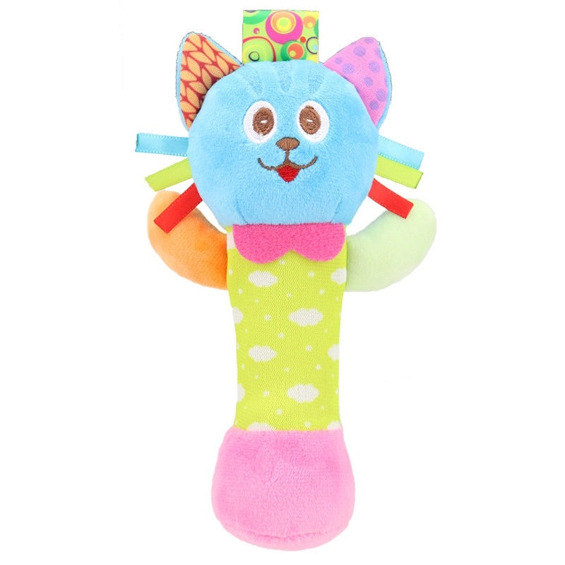 Cartoon Animal Baby Hand Rattle Stick Soft Newborn Toy|Baby Toys & Accessories