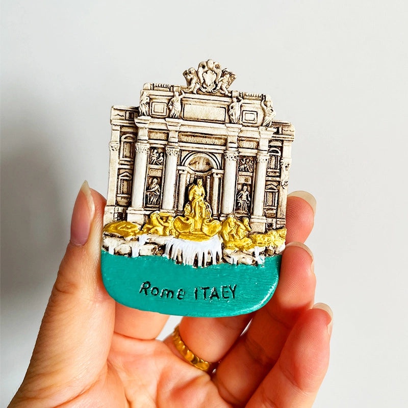 3D Travel Refrigerator Magnet Stickers Europe Cities Souvenirs Creative Tourist Gifts|Home Decor & Magnets