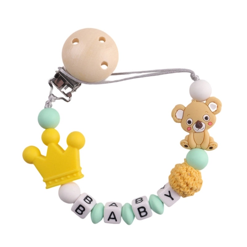 Silicone Koala Pacifier Clip Baby Teether Anti-drop Chain Molar Teething Accessory|Baby Supplies